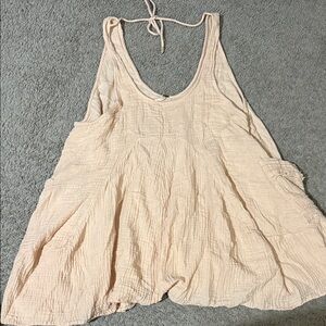 Free people light peach Sleeveless Dress